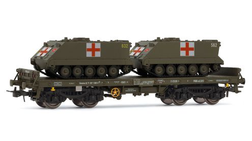 Low Side Wagon with Medical APCs - R