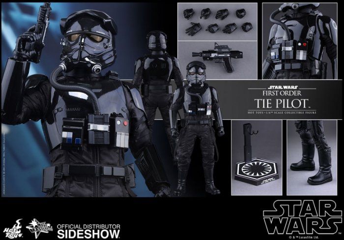 Hot Toys MMS324, First Order TIE Fighter Pilot Figure Star Wars