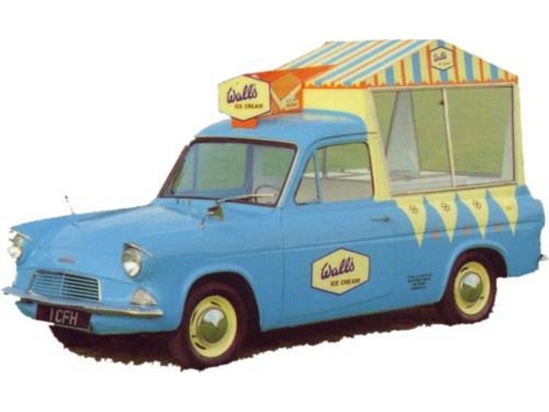 Ford Anglia Van Walls Ice Cream