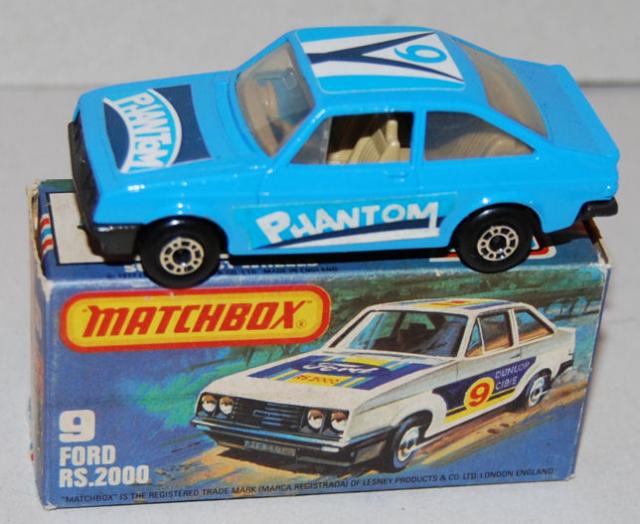 Matchbox 9f, Ford Escort RS2000 - Free Price Guide & Review