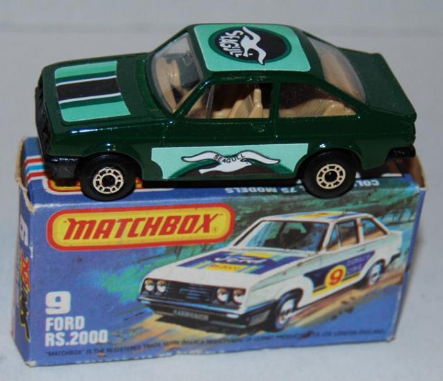 Matchbox 9f, Ford Escort RS2000 - Free Price Guide & Review