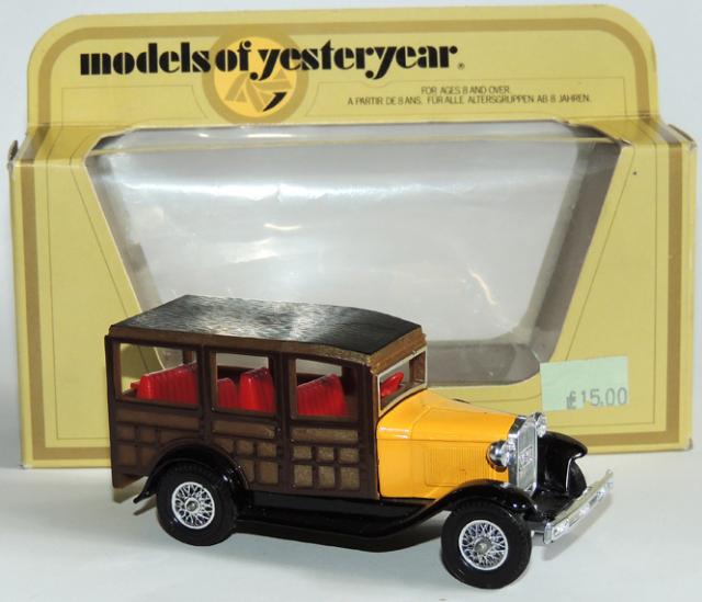 Matchbox Yesteryear Y21, 1930 Ford Model A Woody - Free Price