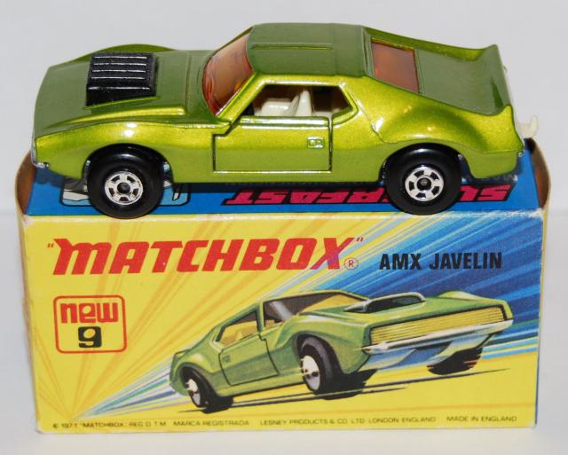 Matchbox 9e, AMX Javelin - Free Price Guide & Review