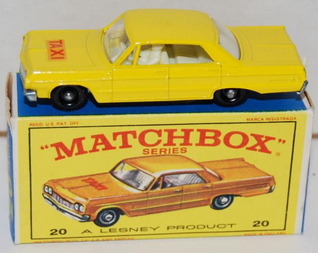 matchbox series no 20 chevrolet impala taxi