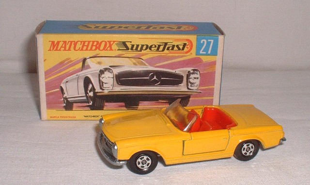 matchbox no 27 mercedes 230sl