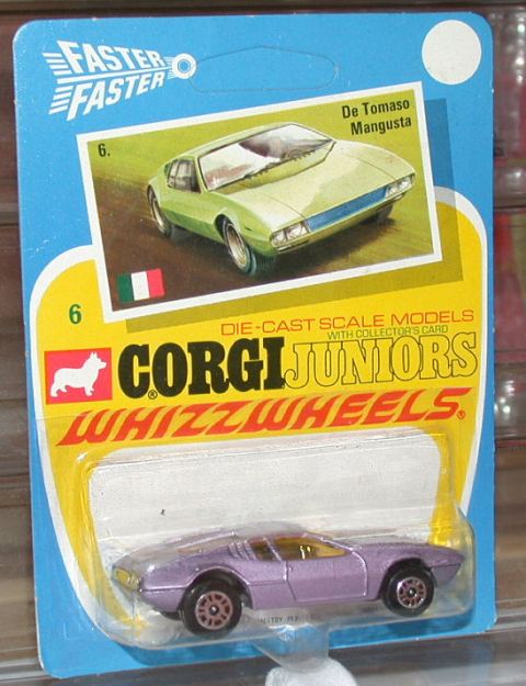 corgi juniors whizzwheels de tomaso mangusta