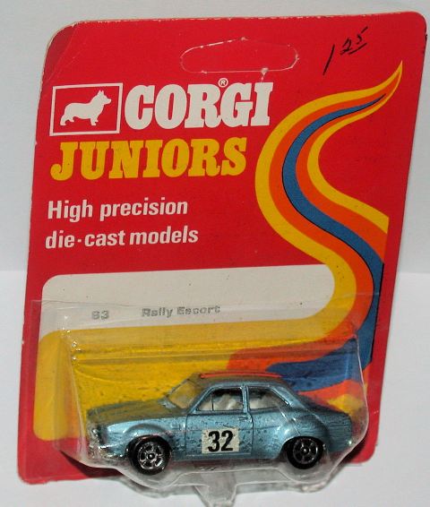 Corgi Juniors 63, Ford Escort rally - Free Price Guide & Review