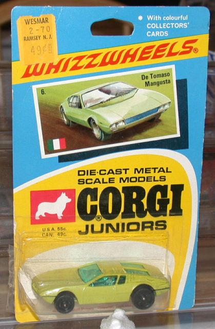 corgi juniors whizzwheels de tomaso mangusta