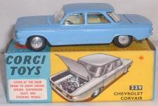 CHEVROLET CORVAIR Vintage Corgi Toys 229 Made in Gt. Britain -  Sweden