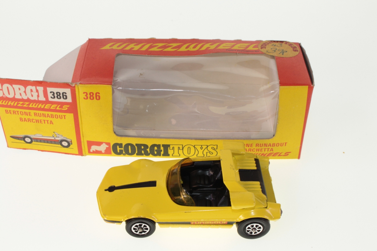 Corgi Toys GB n ° 386 Whizzwheels Bertone Runabout Barchetta. Yellow a –  Iapello Arts & Antiques